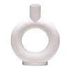 White Donut Ceramic Vase