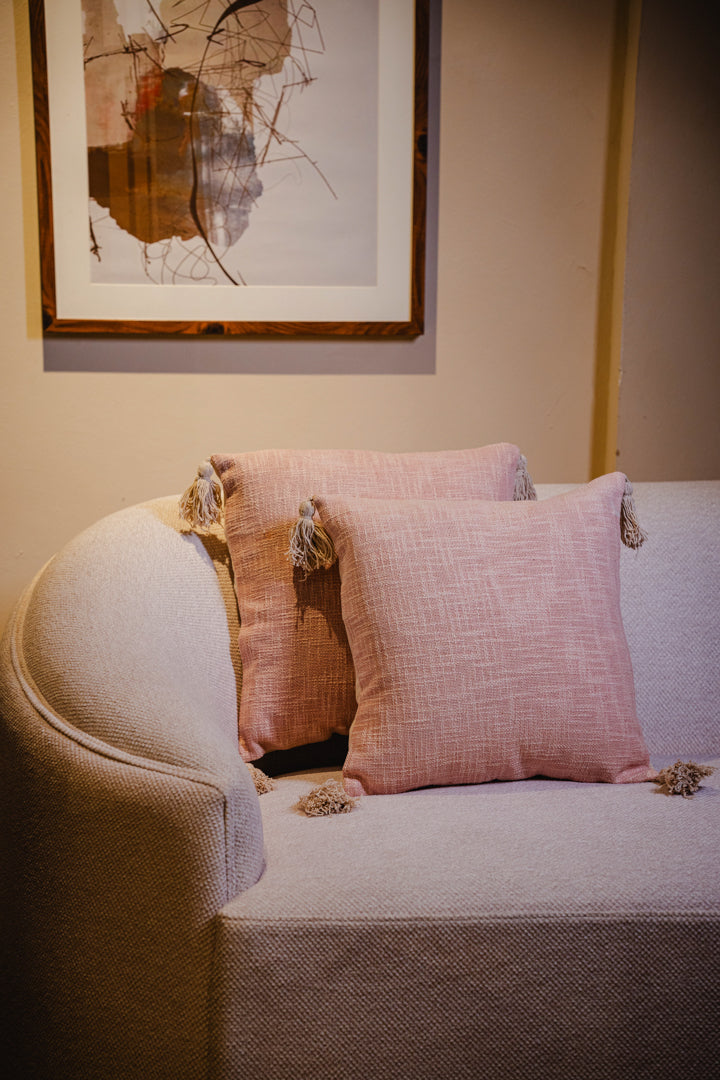 Pastel Pink Soild Color Cushion Cover