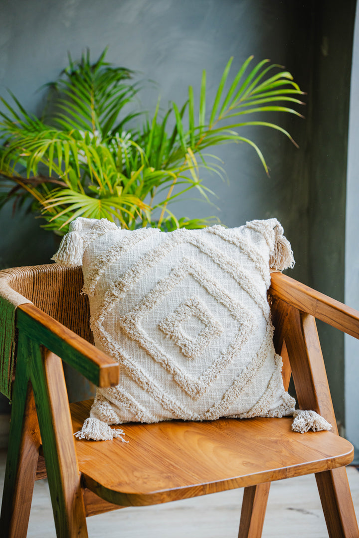 Bohemian Natural Cotton Cushion Cover