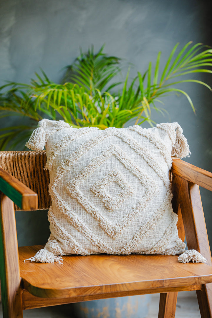Bohemian Natural Cotton Cushion Cover