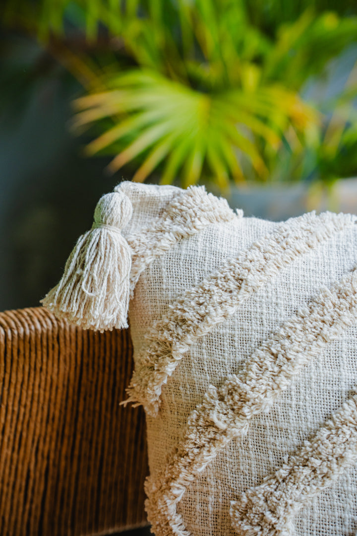 Bohemian Natural Cotton Cushion Cover