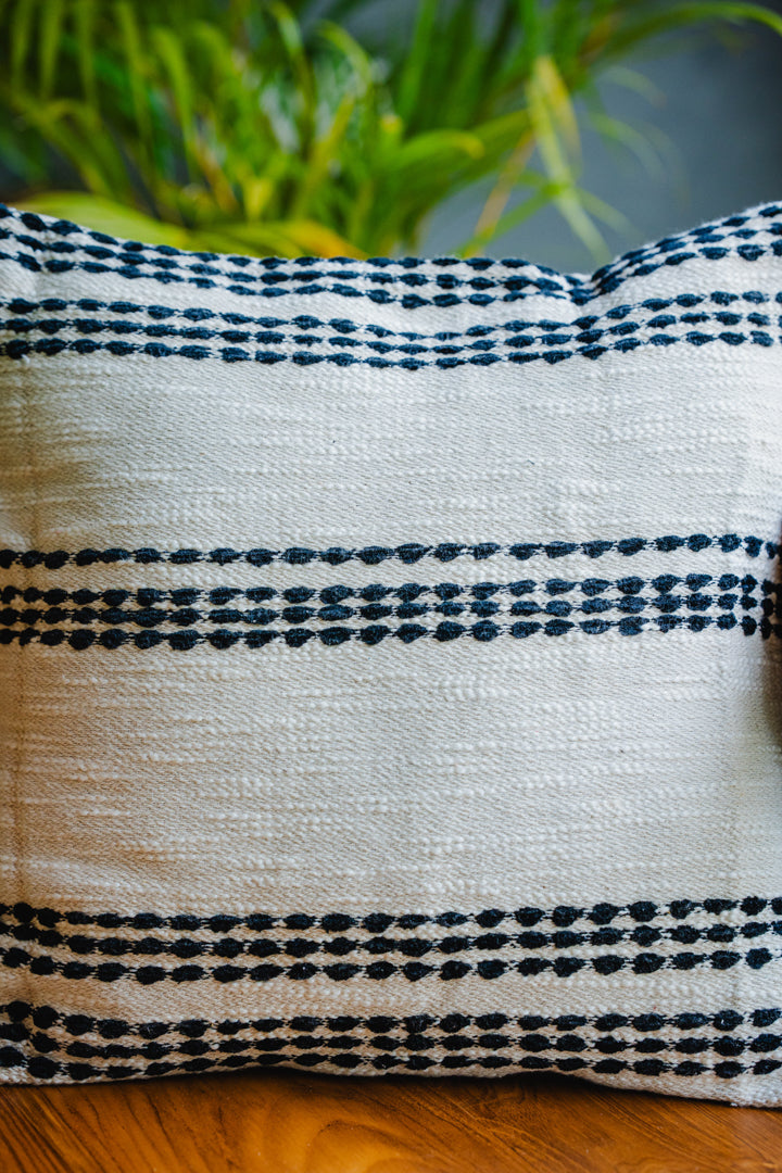 Boho Style Black/White Cushion Cover