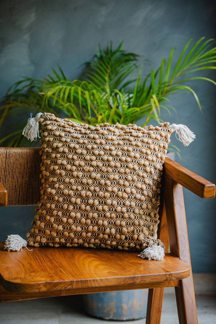 Boho Style Brown Cushion Cover