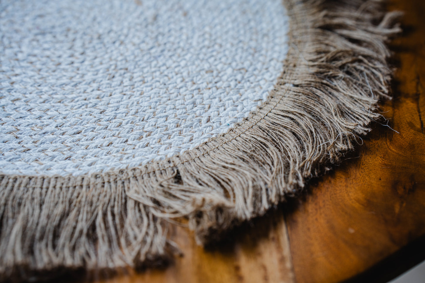 Woven Beige and White Placemats