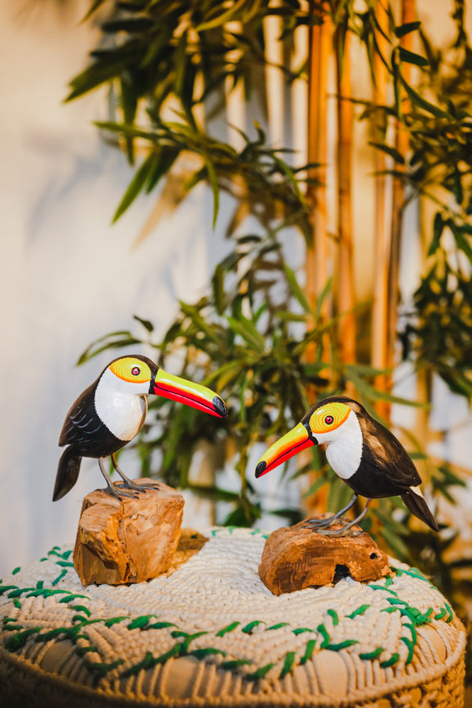 Wooden Toucan Figurine