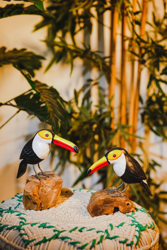 Wooden Toucan Figurine
