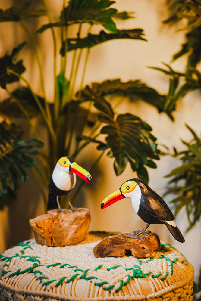 Wooden Toucan Figurine