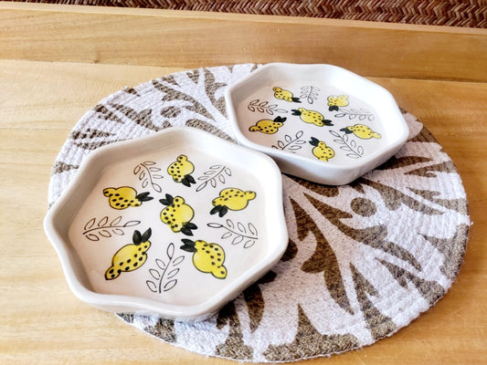 Ceramic Flower Snacks Plate