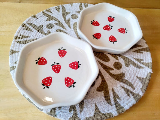 Ceramic Flower Snacks Plate
