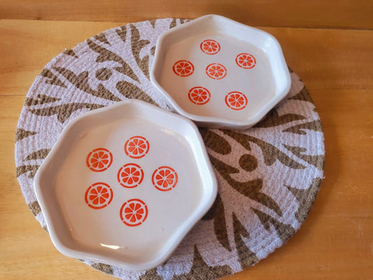 Ceramic Flower Snacks Plate