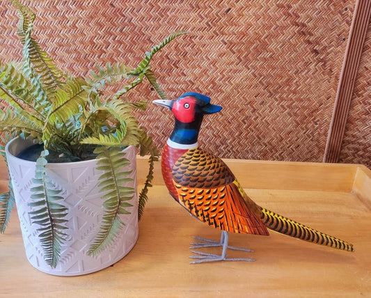 Wooden Pheasant Carving