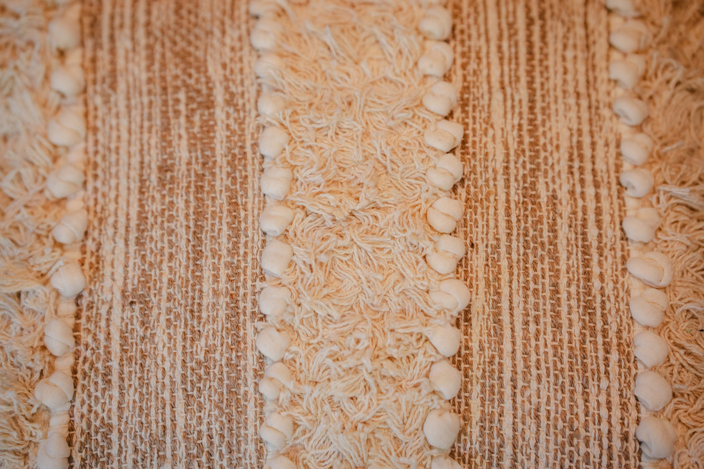 Bohemian Natural Tufted Cushion Cover