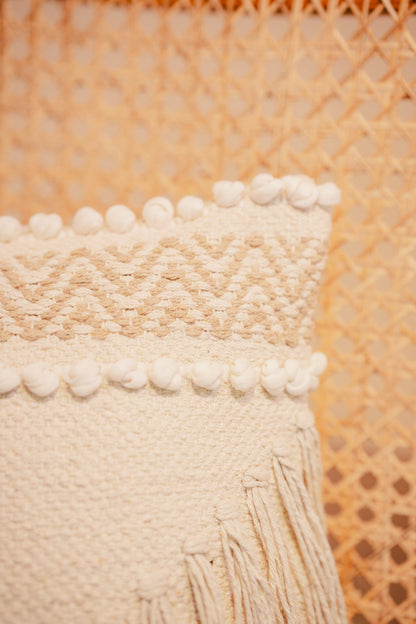 Bohemian Beige Natural Color Cushion Cover