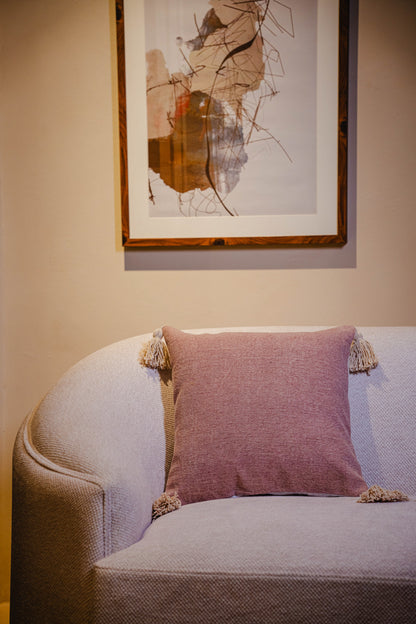 Pink Solid Color Cushion Cover