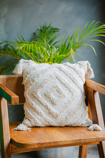 Bohemian Natural Cotton Cushion Cover