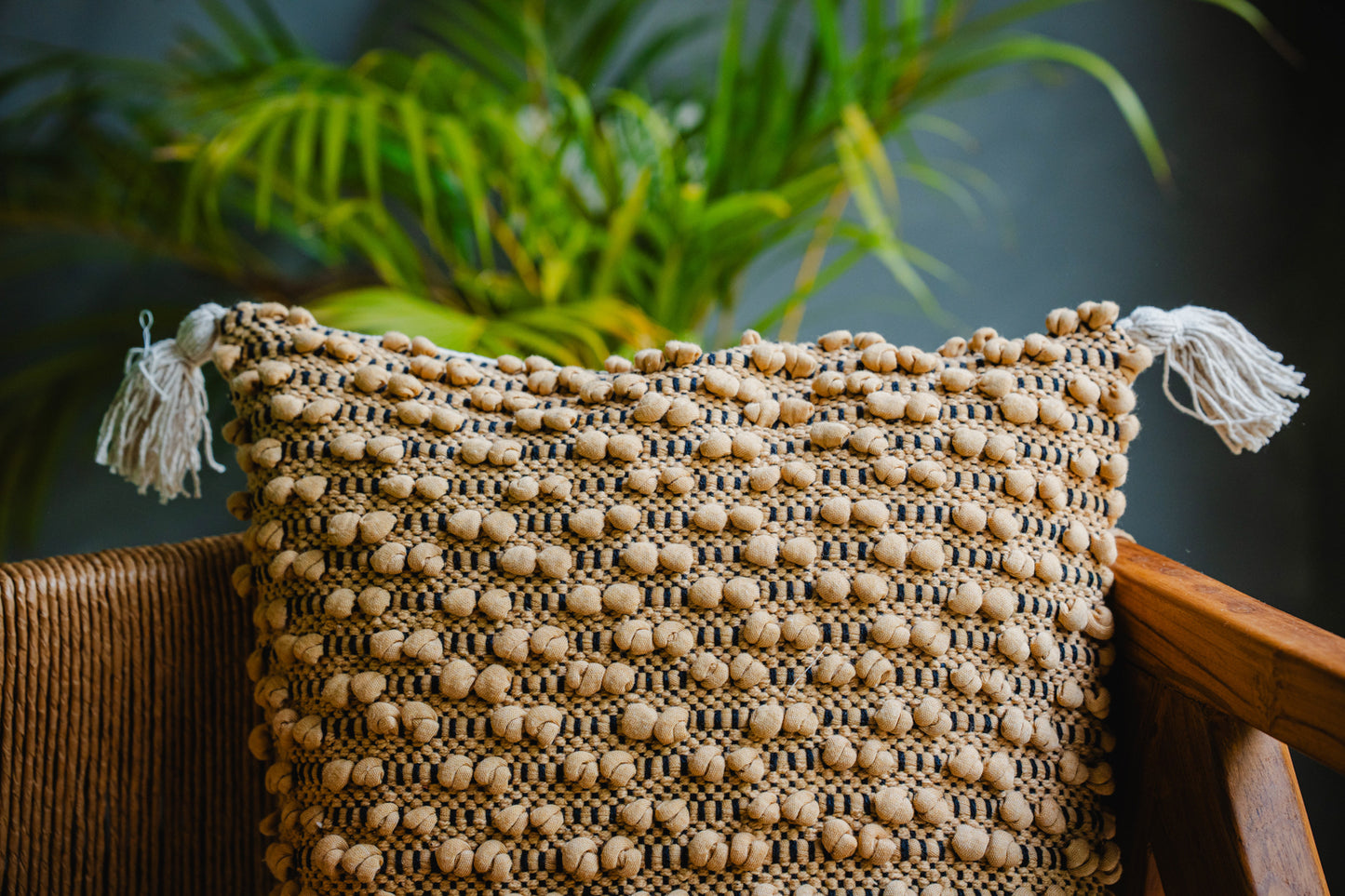 Boho Style Brown Cushion Cover