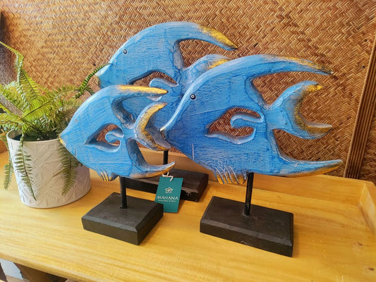 Wooden Rustic Angel Fish