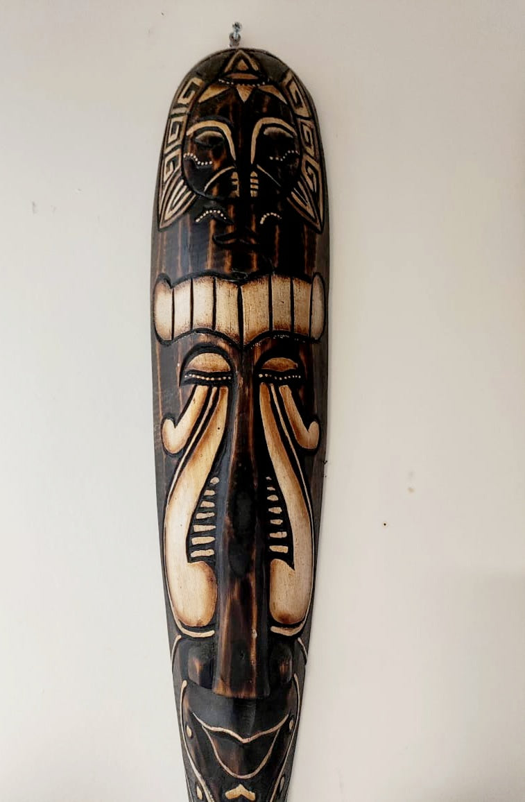 Wooden Abstract Mask